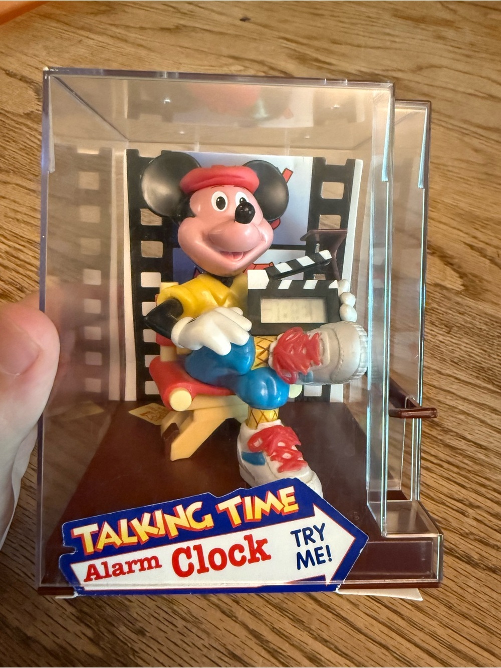 1991 Sounds Fun Disney Mickey Mouse Talking Time Director Alarm Clock